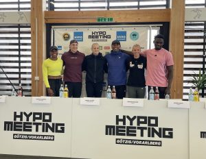 Star Gotzis athletes at press conference