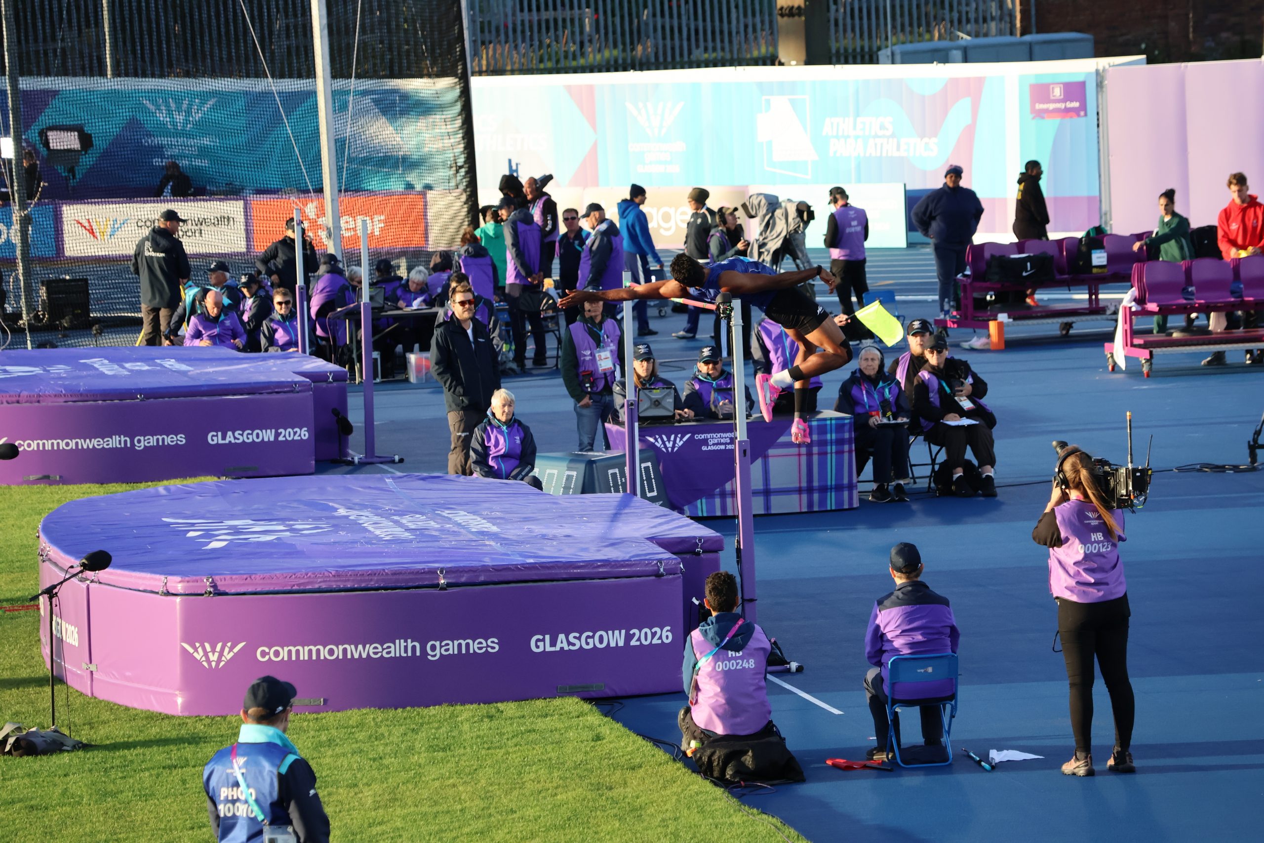 TJ Shankar in the Commonwealth decathlon HJ